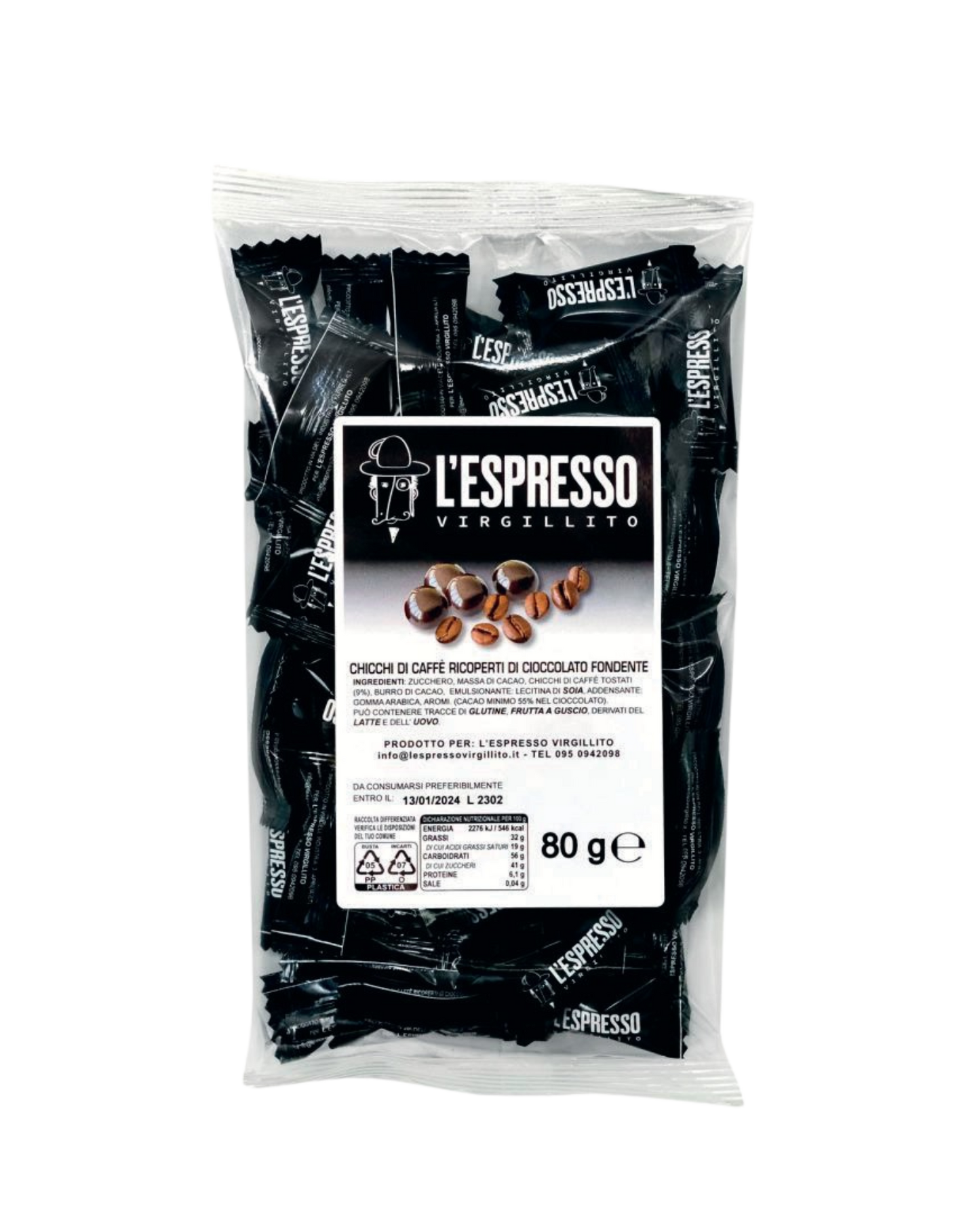 ESPRESSO COFFEE BEANS COVERED WITH CHOCOLATE